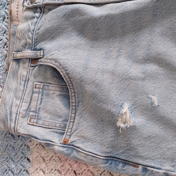 NWT Pacsun Size 30 Dad Jean High Rise Relaxed Straight Leg Button Fly Jeans - Picture 16 of 16